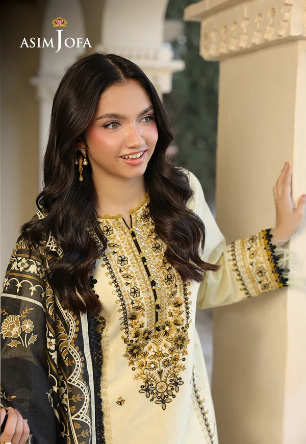 AJUBF-17 EMBROIDERED DOBBY 3 PCS