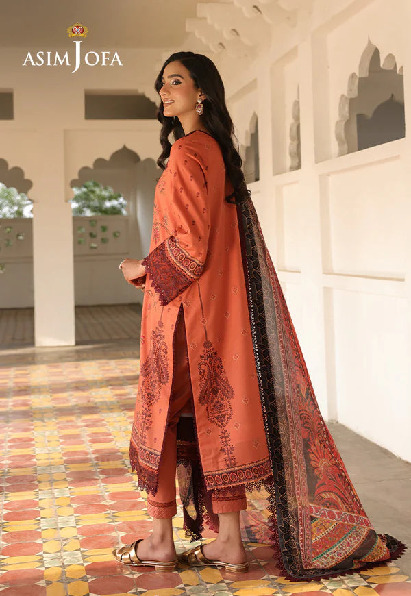 AJUBF-43 PRINTED EMBROIDERED LAWN 3 PCS