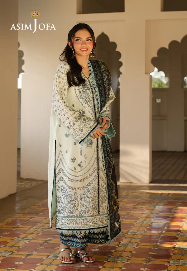 AJUBF-10 EMBROIDERED JACQUARD 3 PCS