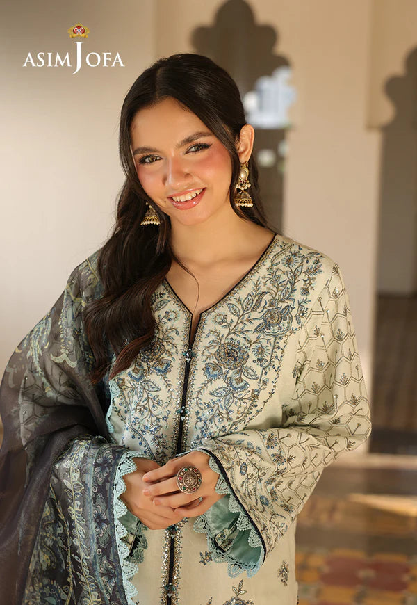 AJUBF-10 EMBROIDERED JACQUARD 3 PCS