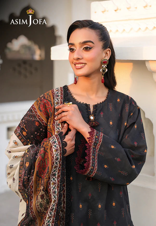 AJUBF-71 DIGITAL PRINTED LAWN 3 PCS