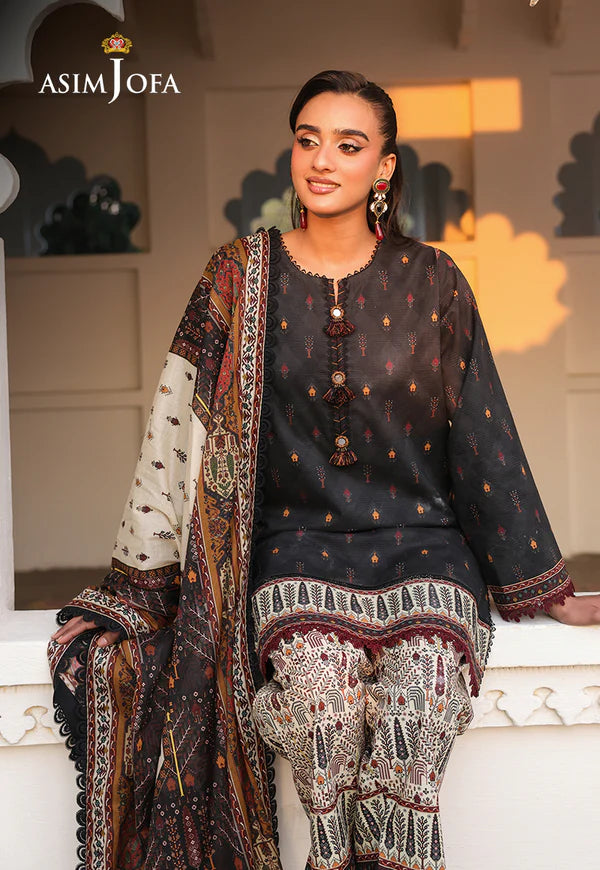 AJUBF-71 DIGITAL PRINTED LAWN 3 PCS