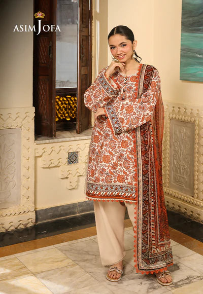 AJUBF-89 DIGITAL PRINTED LAWN 3 PCS