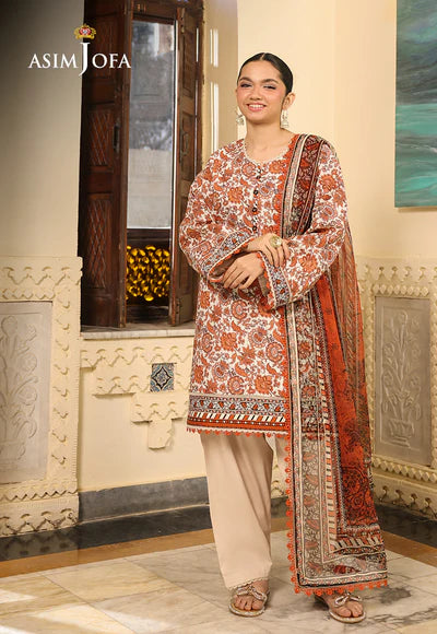 AJUBF-89 DIGITAL PRINTED LAWN 3 PCS