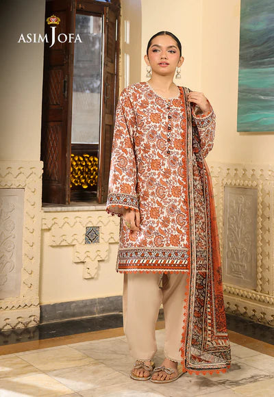 AJUBF-89 DIGITAL PRINTED LAWN 3 PCS