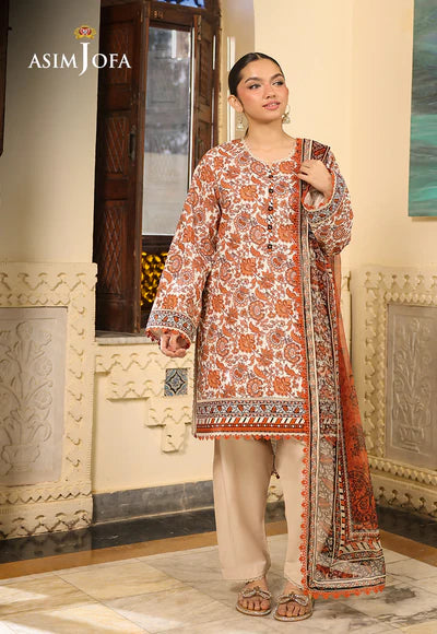 AJUBF-89 DIGITAL PRINTED LAWN 3 PCS