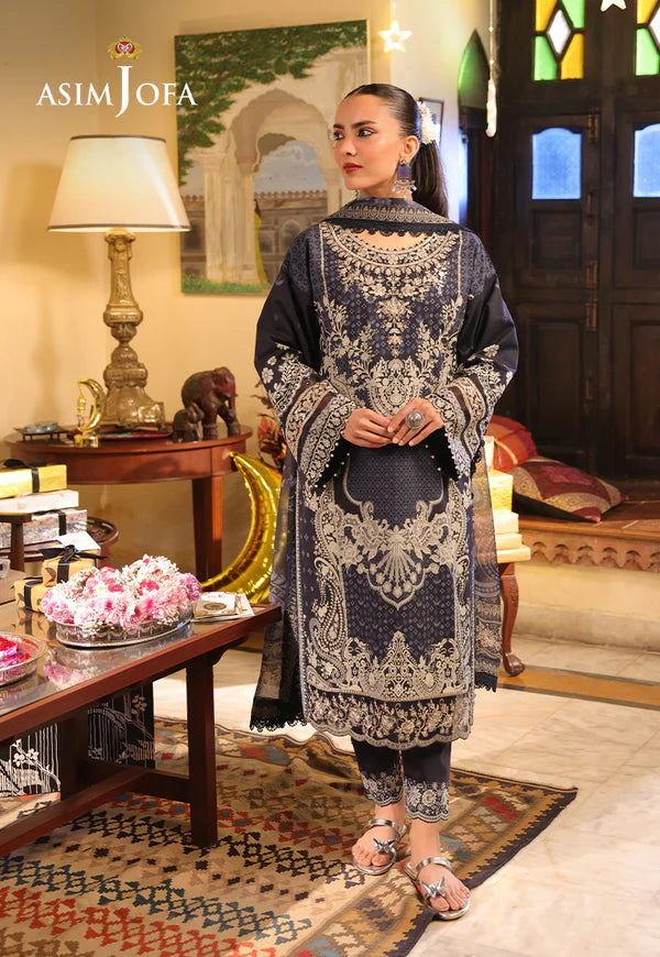 AJUBF-42 PRINTED EMBROIDERED LAWN 3 PCS