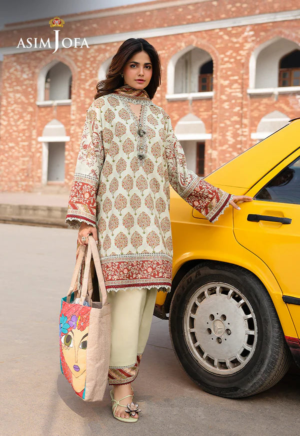 AJUBF-65 DIGITAL PRINTED LAWN 3 PCS