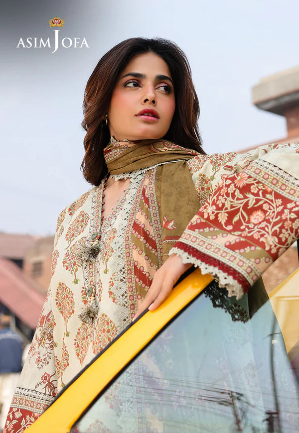 AJUBF-65 DIGITAL PRINTED LAWN 3 PCS