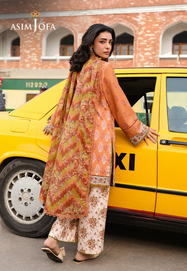 AJUBF-70 DIGITAL PRINTED LAWN 3 PCS