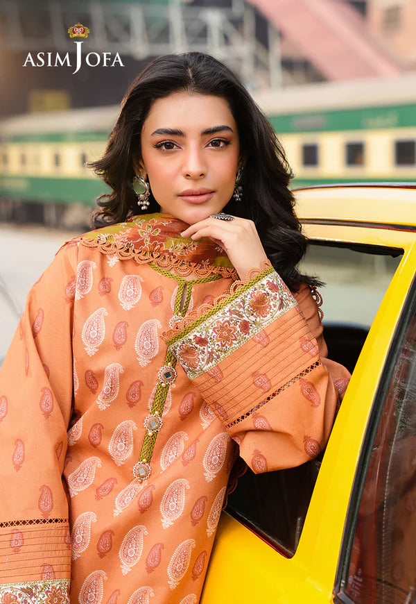 AJUBF-70 DIGITAL PRINTED LAWN 3 PCS