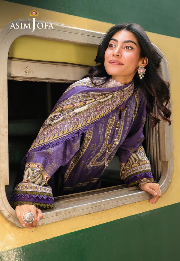 AJUBF-63 DIGITAL PRINTED LAWN 3 PCS