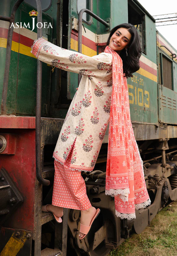 AJUBF-69 DIGITAL PRINTED LAWN 3 PCS