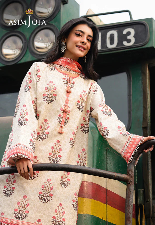 AJUBF-69 DIGITAL PRINTED LAWN 3 PCS