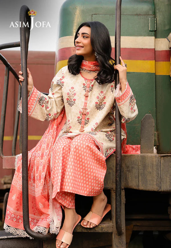 AJUBF-69 DIGITAL PRINTED LAWN 3 PCS