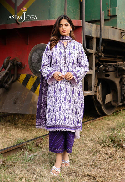 AJUBF-73 DIGITAL PRINTED LAWN 3 PCS