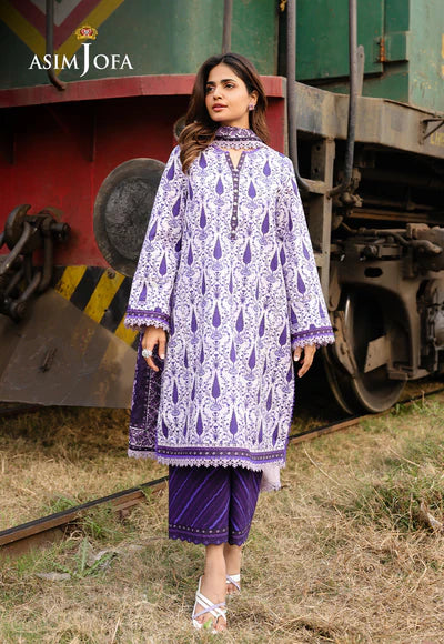 AJUBF-73 DIGITAL PRINTED LAWN 3 PCS