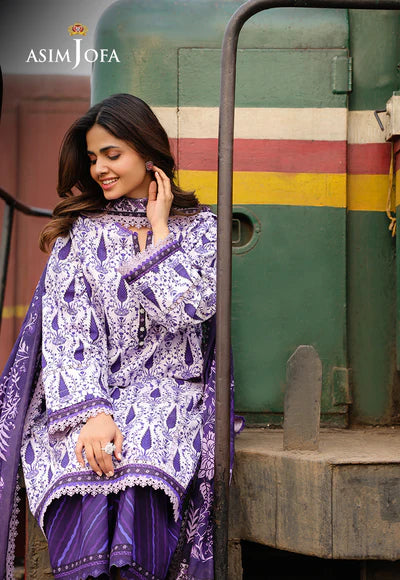 AJUBF-73 DIGITAL PRINTED LAWN 3 PCS