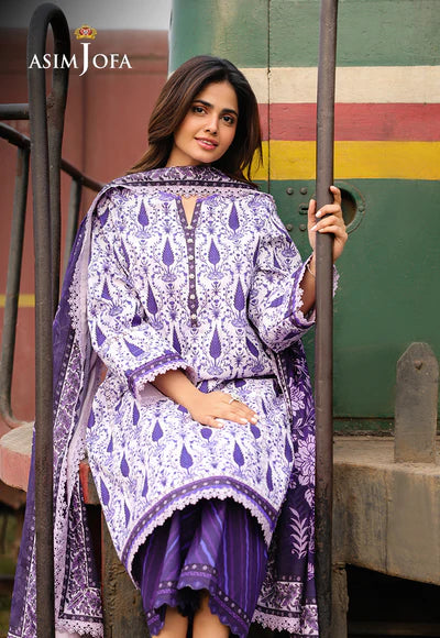 AJUBF-73 DIGITAL PRINTED LAWN 3 PCS