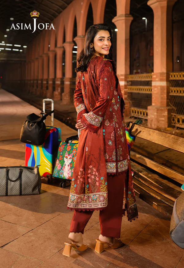 AJUBF-86 DIGITAL PRINTED LAWN 3 PCS