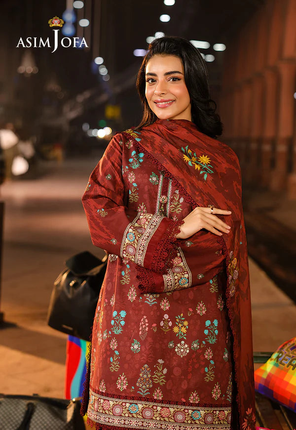 AJUBF-86 DIGITAL PRINTED LAWN 3 PCS