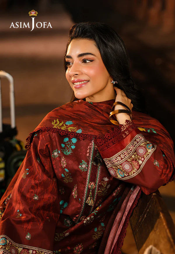 AJUBF-86 DIGITAL PRINTED LAWN 3 PCS