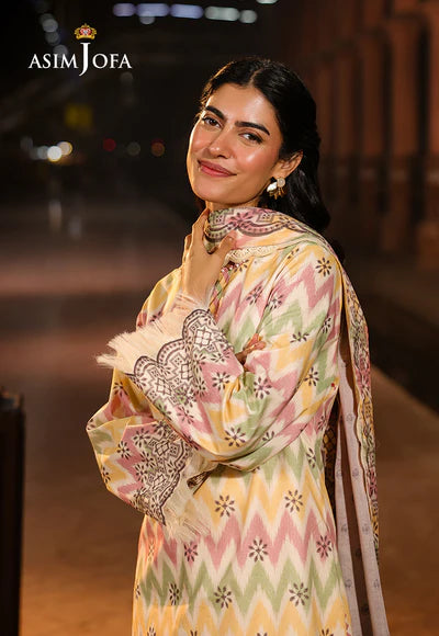 AJUBF-87 DIGITAL PRINTED LAWN 3 PCS