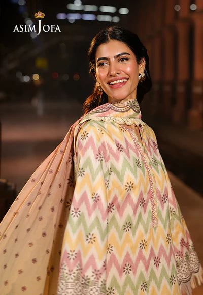 AJUBF-87 DIGITAL PRINTED LAWN 3 PCS