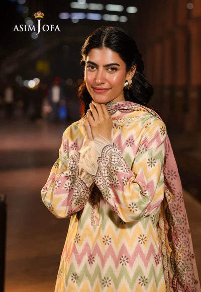 AJUBF-87 DIGITAL PRINTED LAWN 3 PCS