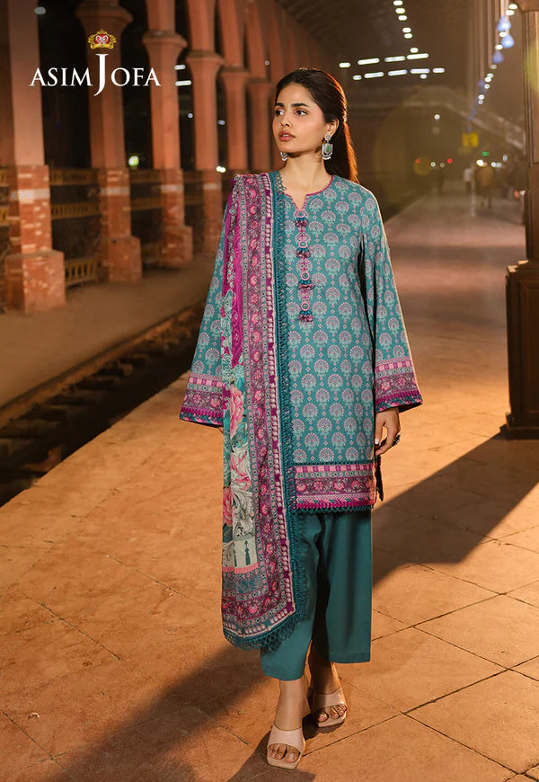 AJUBF-64 DIGITAL PRINTED LAWN 3 PCS