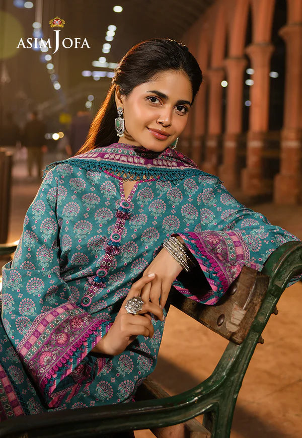 AJUBF-64 DIGITAL PRINTED LAWN 3 PCS