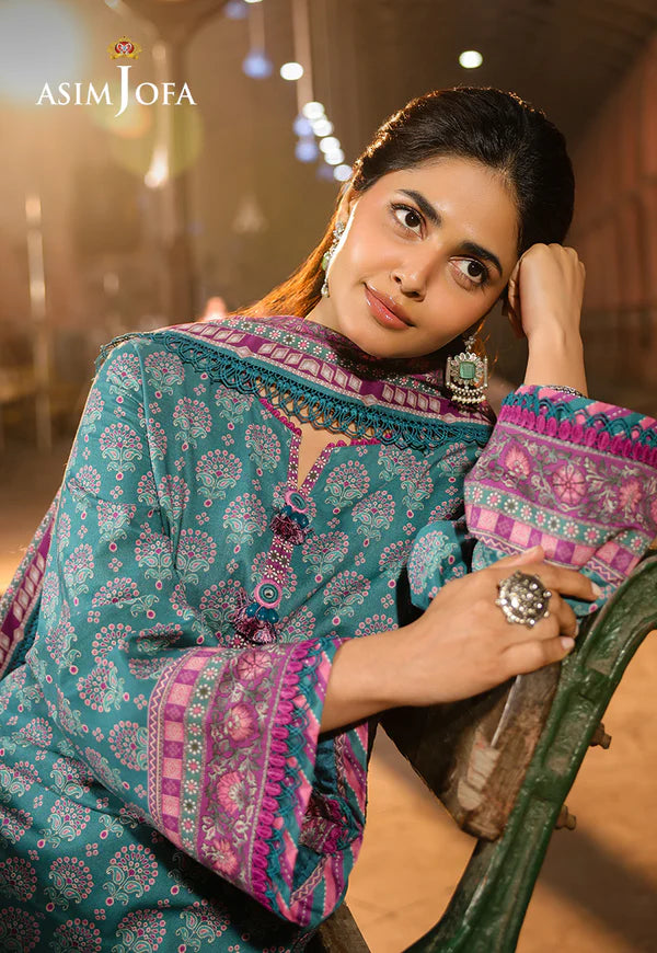 AJUBF-64 DIGITAL PRINTED LAWN 3 PCS
