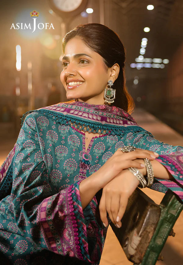 AJUBF-64 DIGITAL PRINTED LAWN 3 PCS