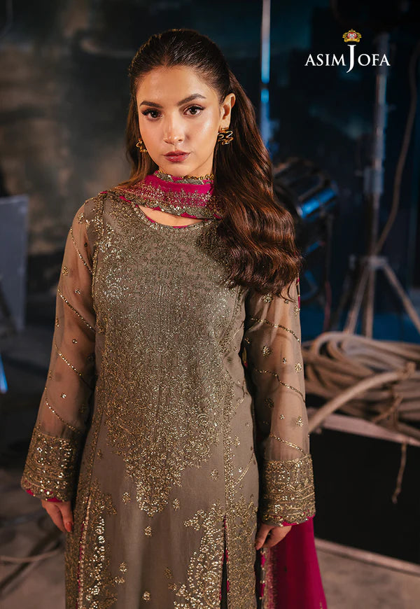 AJLF-06 EMBROIDERED CHIFFON 3 PCS