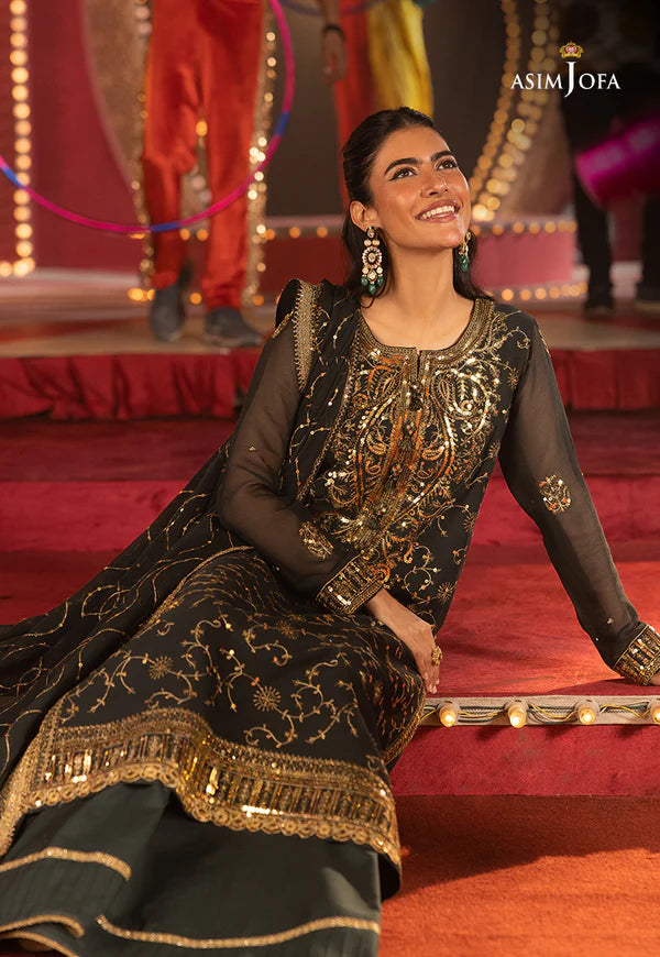 AJLLF-02 Embroidered Chiffon 3 Pcs