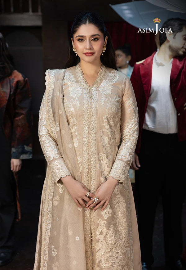 AJLLF-20 Embroidered Javeria Net 3 Pcs