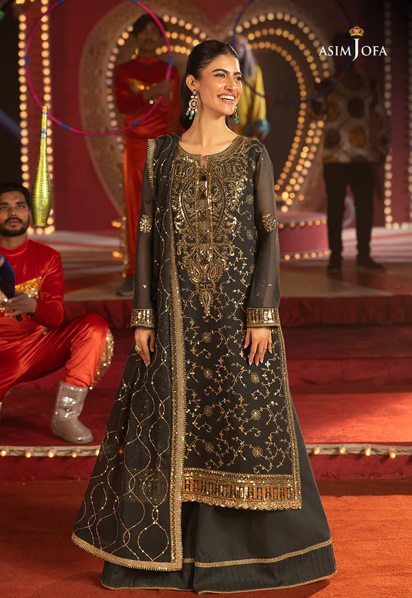 AJLLF-02 Embroidered Chiffon 3 Pcs