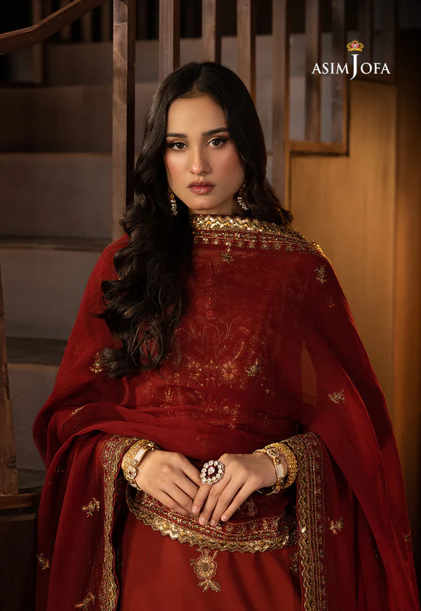 AJLLF-18 Embroidered Silk 3 Pcs