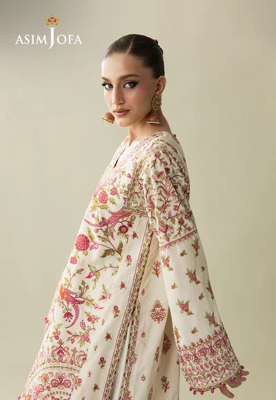 AJULM-06 Embroidered Velvet Unstitched 3 Pcs