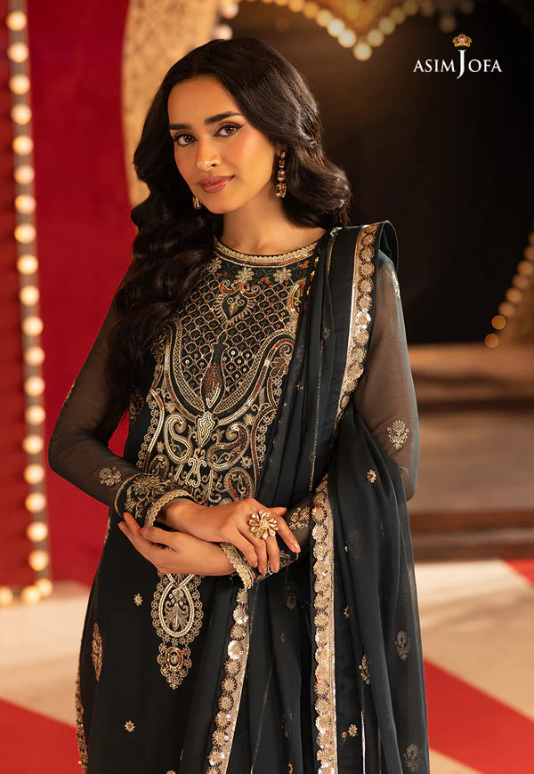 AJLLF-08 Embroidered Chiffon 3 Pcs