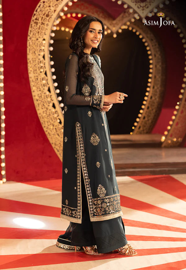 AJLLF-08 Embroidered Chiffon 3 Pcs