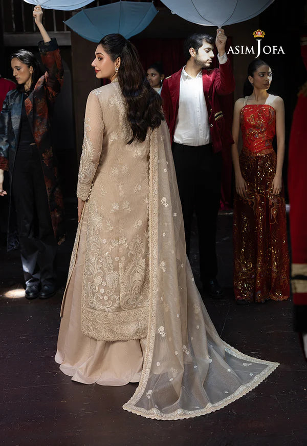 AJLLF-20 Embroidered Javeria Net 3 Pcs