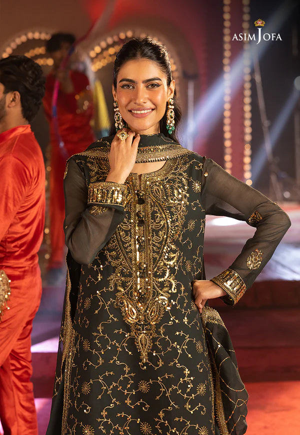 AJLLF-02 Embroidered Chiffon 3 Pcs