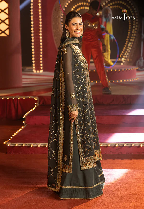 AJLLF-02 Embroidered Chiffon 3 Pcs