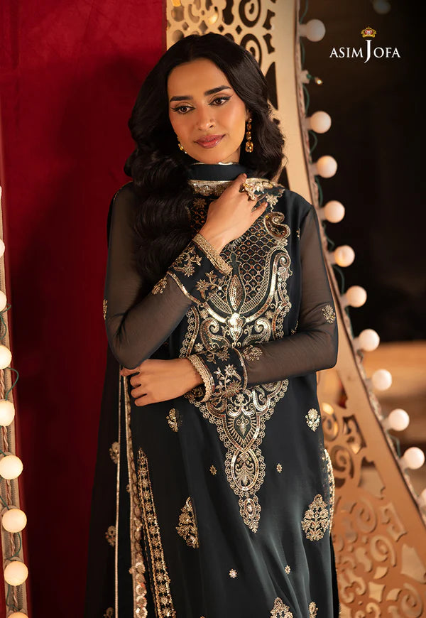 AJLLF-08 Embroidered Chiffon 3 Pcs