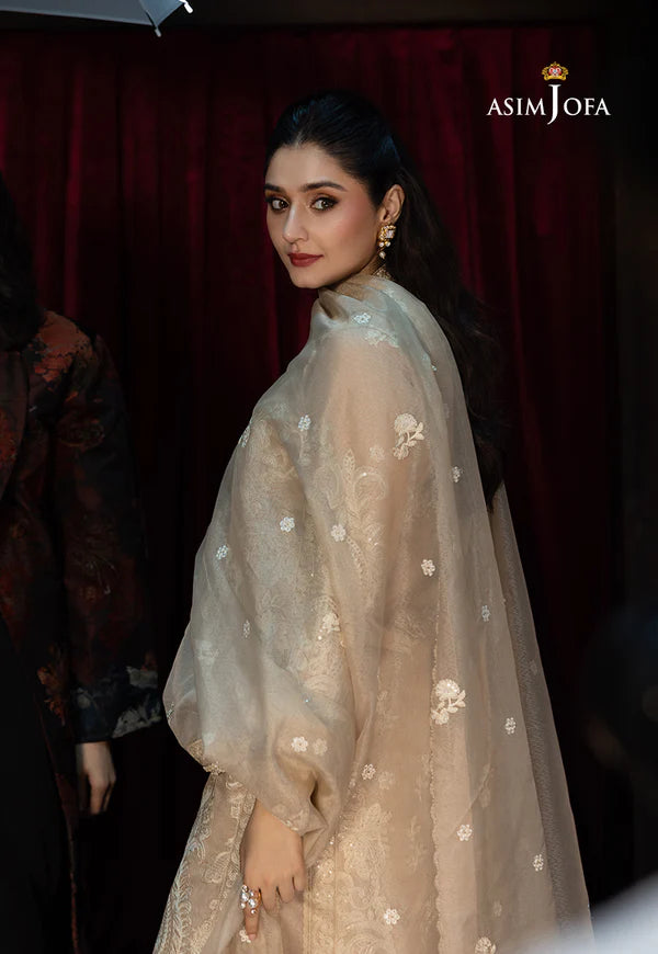 AJLLF-20 Embroidered Javeria Net 3 Pcs