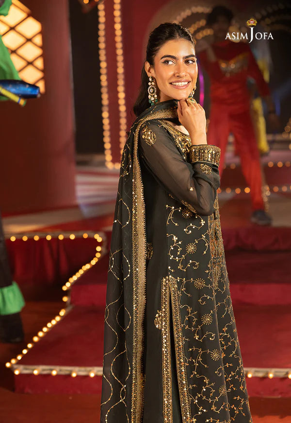 AJLLF-02 Embroidered Chiffon 3 Pcs