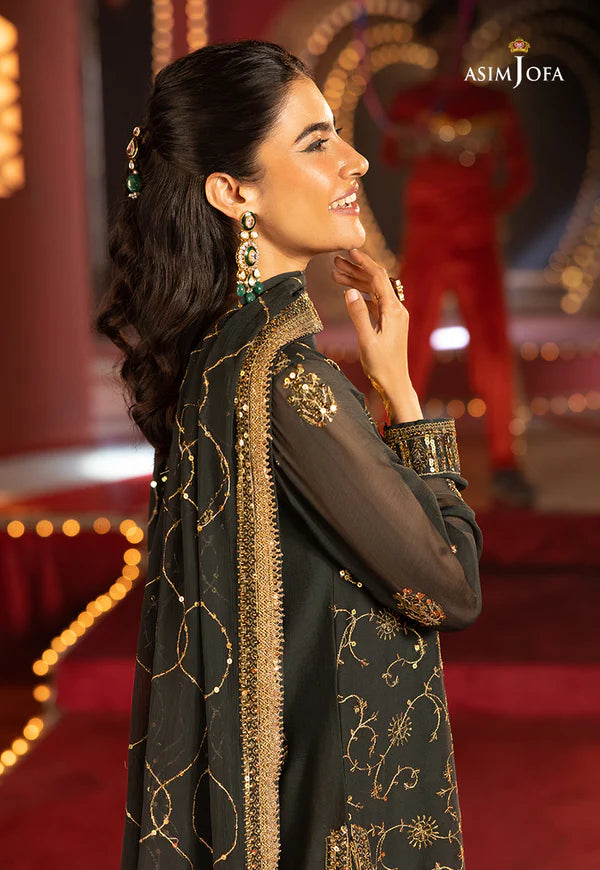 AJLLF-02 Embroidered Chiffon 3 Pcs