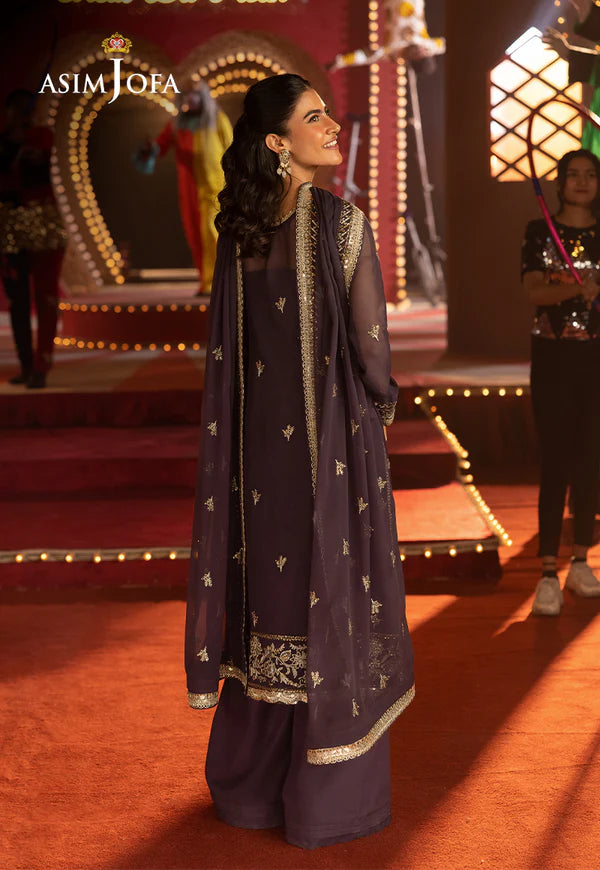 AJLF-01 EMBROIDERED CHIFFON 3 PCS