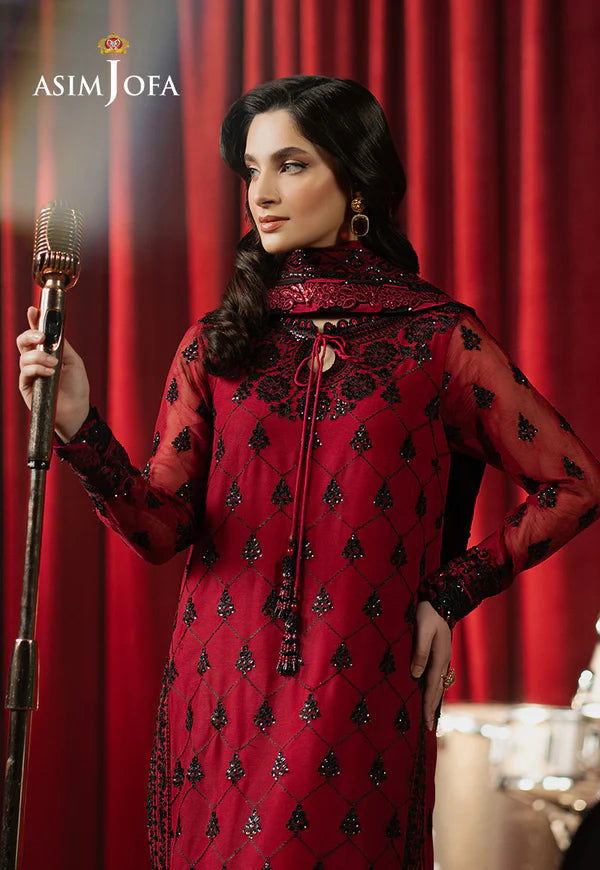 AJPF-07 EMBROIDERED CHIFFON 3 PCS